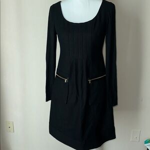 Phoebe Couture Black Long Sleeve Dress